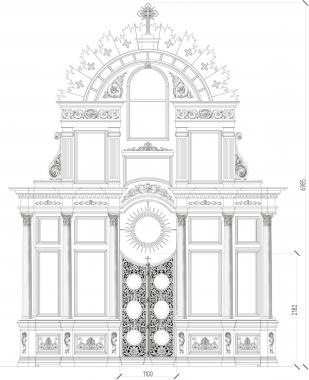 Gates (Two elementsthe king's gate, CV_0116) 3D models for cnc